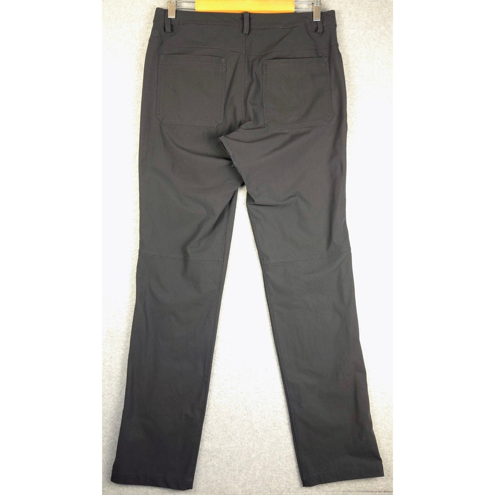 Lululemon Pants Mens Charcoal Gray Slim Fit Technical Trousers (Fits 32x33) - Picture 4 of 8